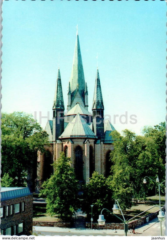 Linkoping - Domkyrkan fran Agatan - cathedral - 56/69 - Sweden - unused - JH Postcards