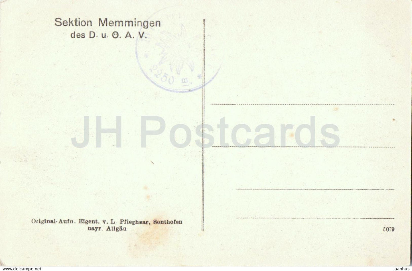 Am untern Seebisee mit Seekopfle - Alps - lake - mountain view - old postcard - No. 5089 - Austria - used