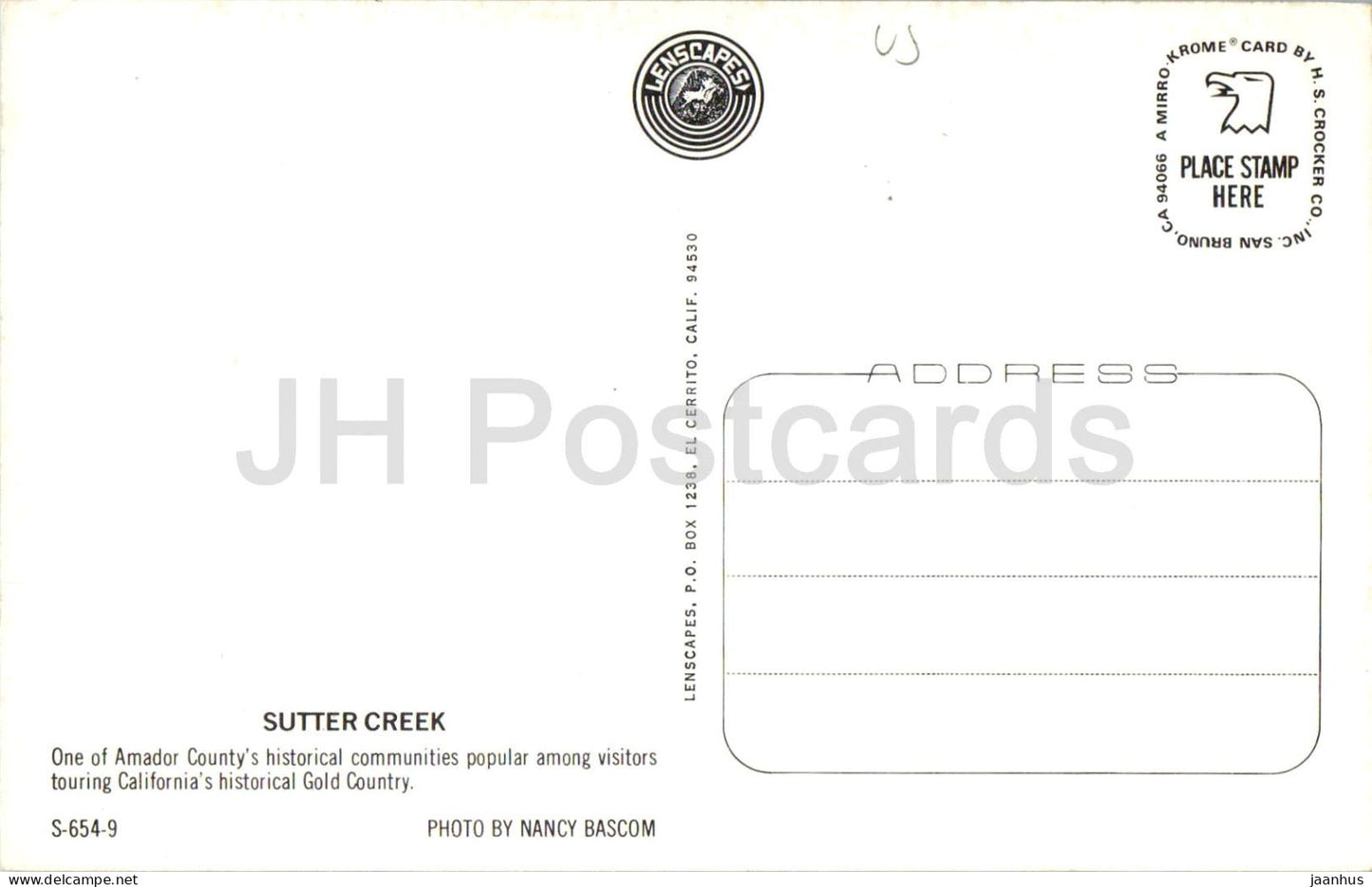 Sutter Creek - ville historique - rue - région aurifère - voiture - États-Unis - inutilisé