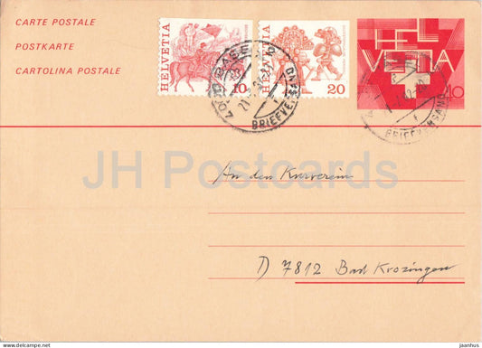Postal stationery - 111 - 1982 - Switzerland - used - JH Postcards