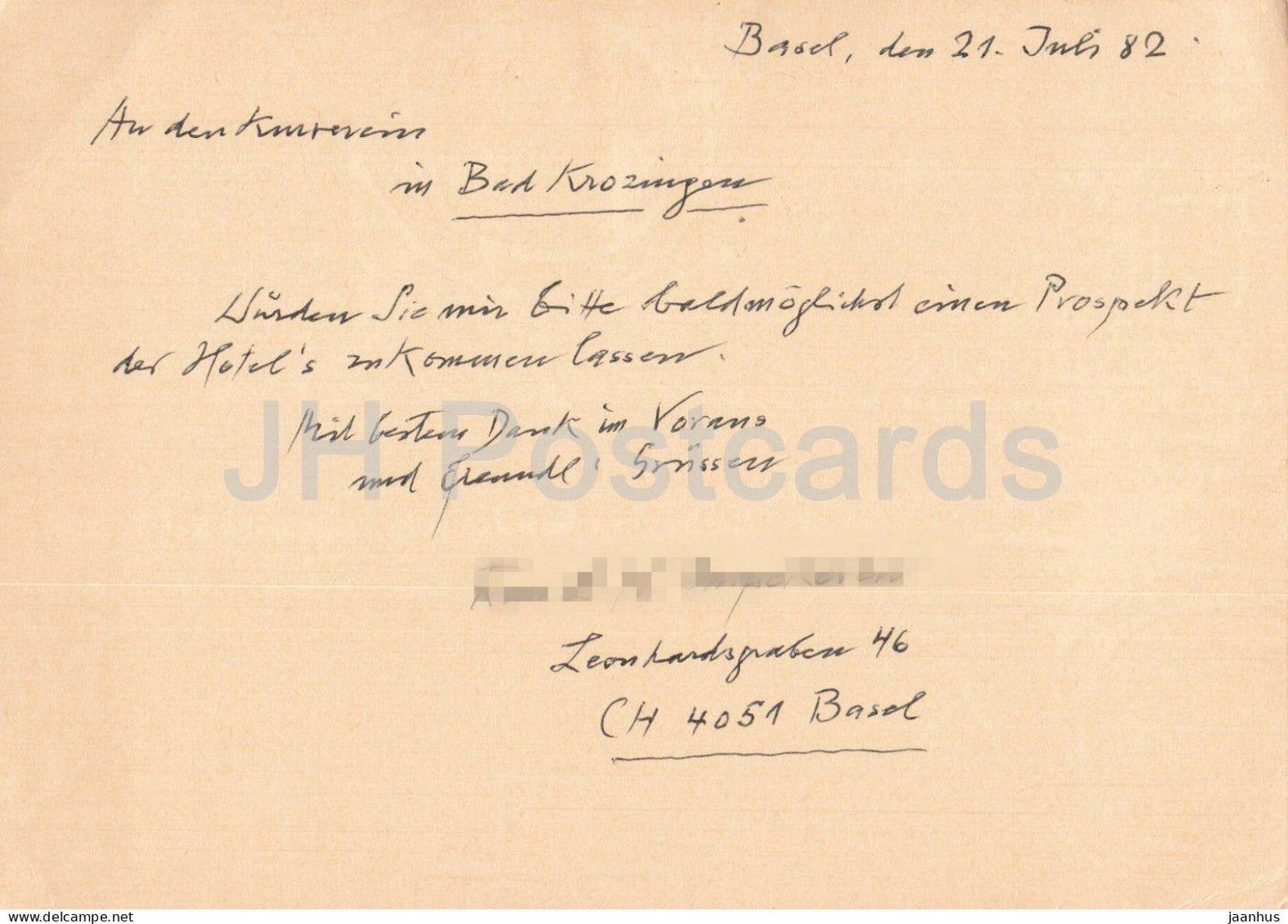 Postal stationery - 111 - 1982 - Switzerland - used