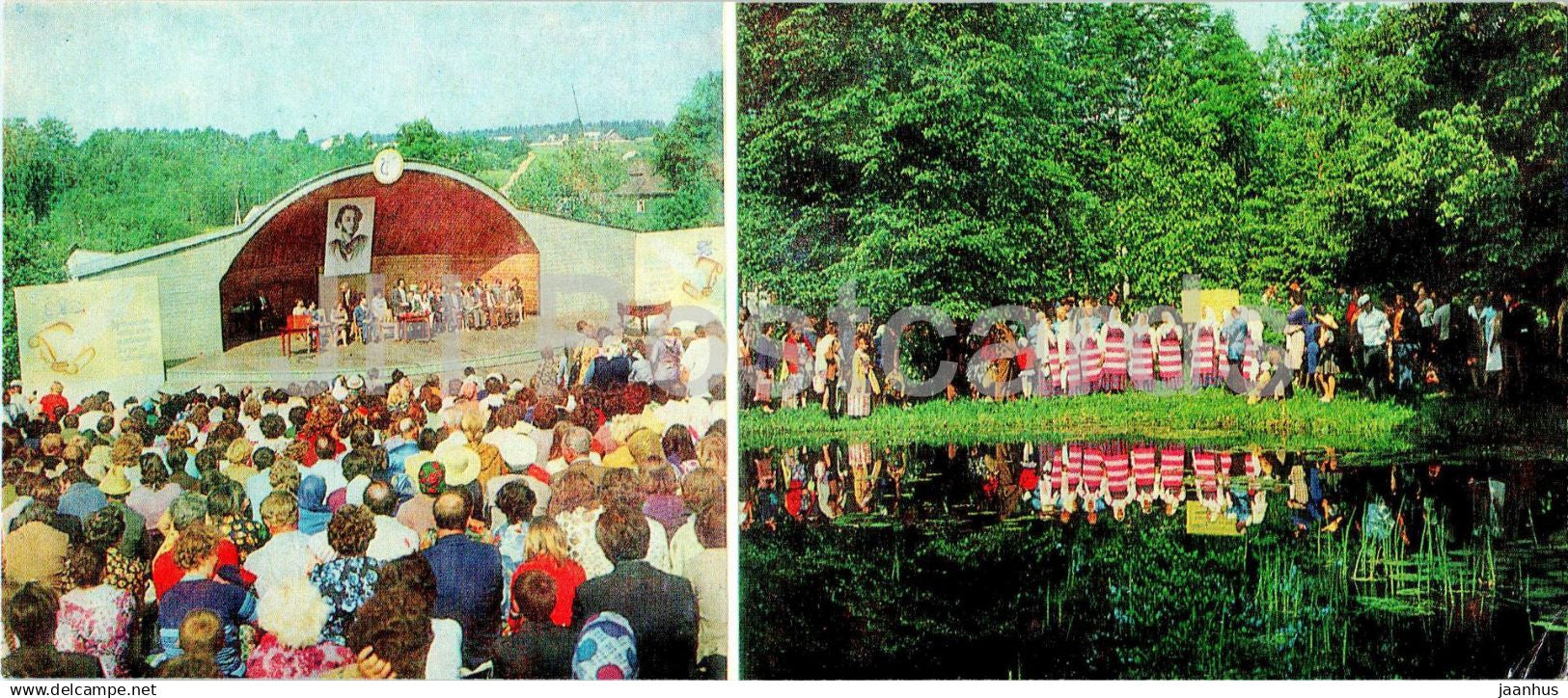Pushkin places of the Upper Volga river - Bernovo village - Pushkin Poetry Festival - 1983 - Russia USSR - unused - JH Postcards