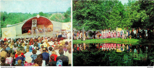Pushkin places of the Upper Volga river - Bernovo village - Pushkin Poetry Festival - 1983 - Russia USSR - unused - JH Postcards