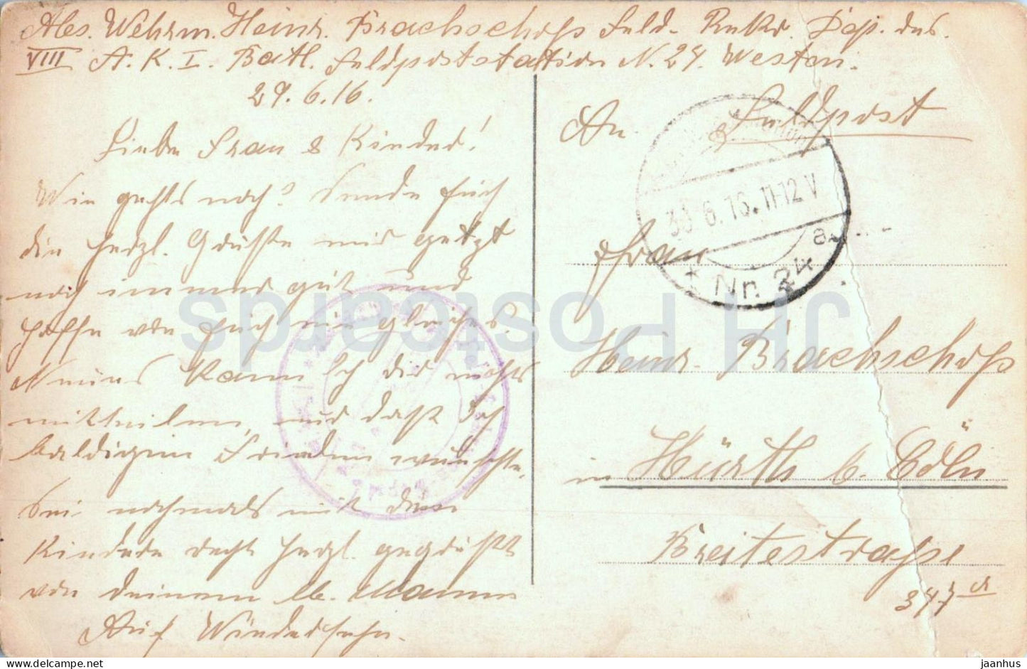 Deutsche Soldaten an der Front - German soldiers at front - cemetery - Feldpost - military - old postcard - 1916 - used