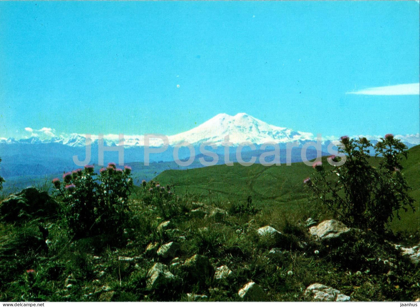Kislovodsk - view at the Elbrus mountain - 1986 - Russia USSR - unused - JH Postcards