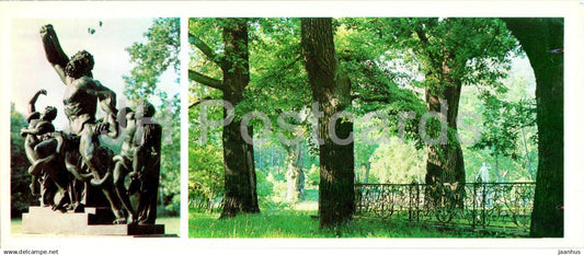 Lomonosov Palace Museums and Parks - Laokoon sculpture - Part of the Chinese Palace - 1979 - Russia USSR - unused - JH Postcards