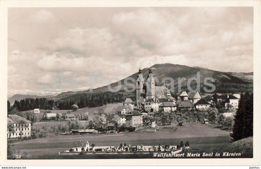 Wallfahrtsort Maria Saal in Karnten - church - No. 33 - old postcard - Austria - unused - JH Postcards