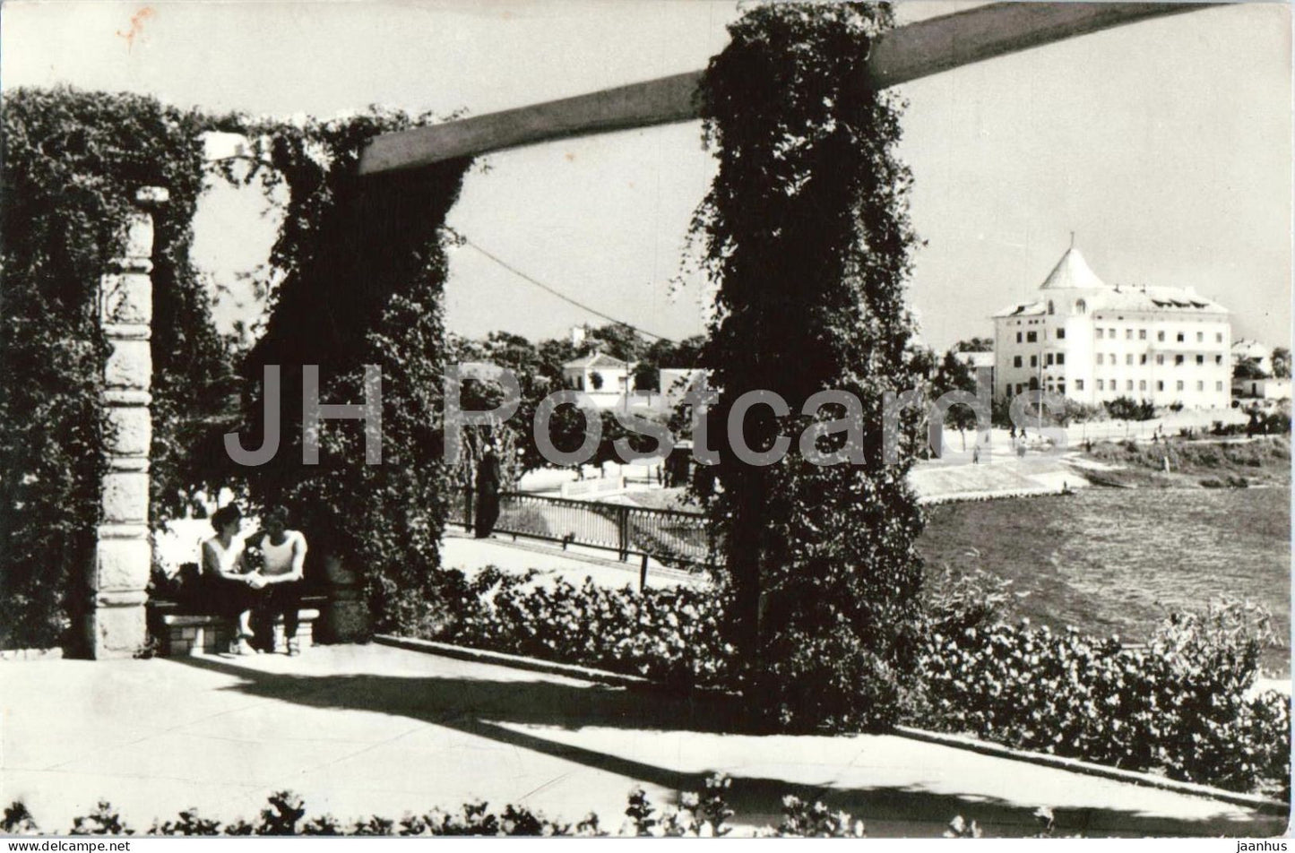 Techirghiol - seaside resort - promenade - old postcard - 5887 - Romania - used - JH Postcards