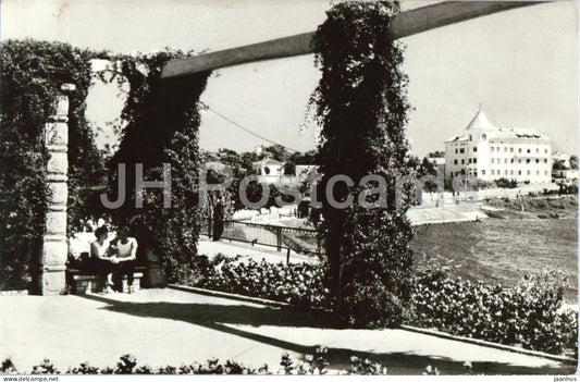 Techirghiol - seaside resort - promenade - old postcard - 5887 - Romania - used - JH Postcards