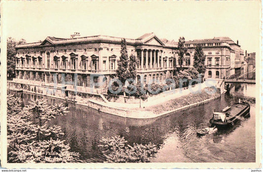 Gand - Gent - Palais de Justice - Courthouse - boat - 24 - old postcard - Belgium - unused - JH Postcards