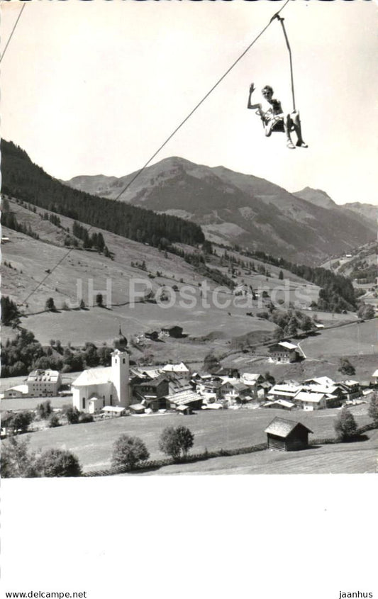 Zell am See - skilift - photo - old postcard - Austria - used - JH Postcards