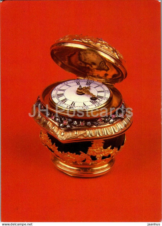 The Moscow Armoury Treasures - Clock Snuff Box - museum - Aeroflot - Russia USSR - unused - JH Postcards