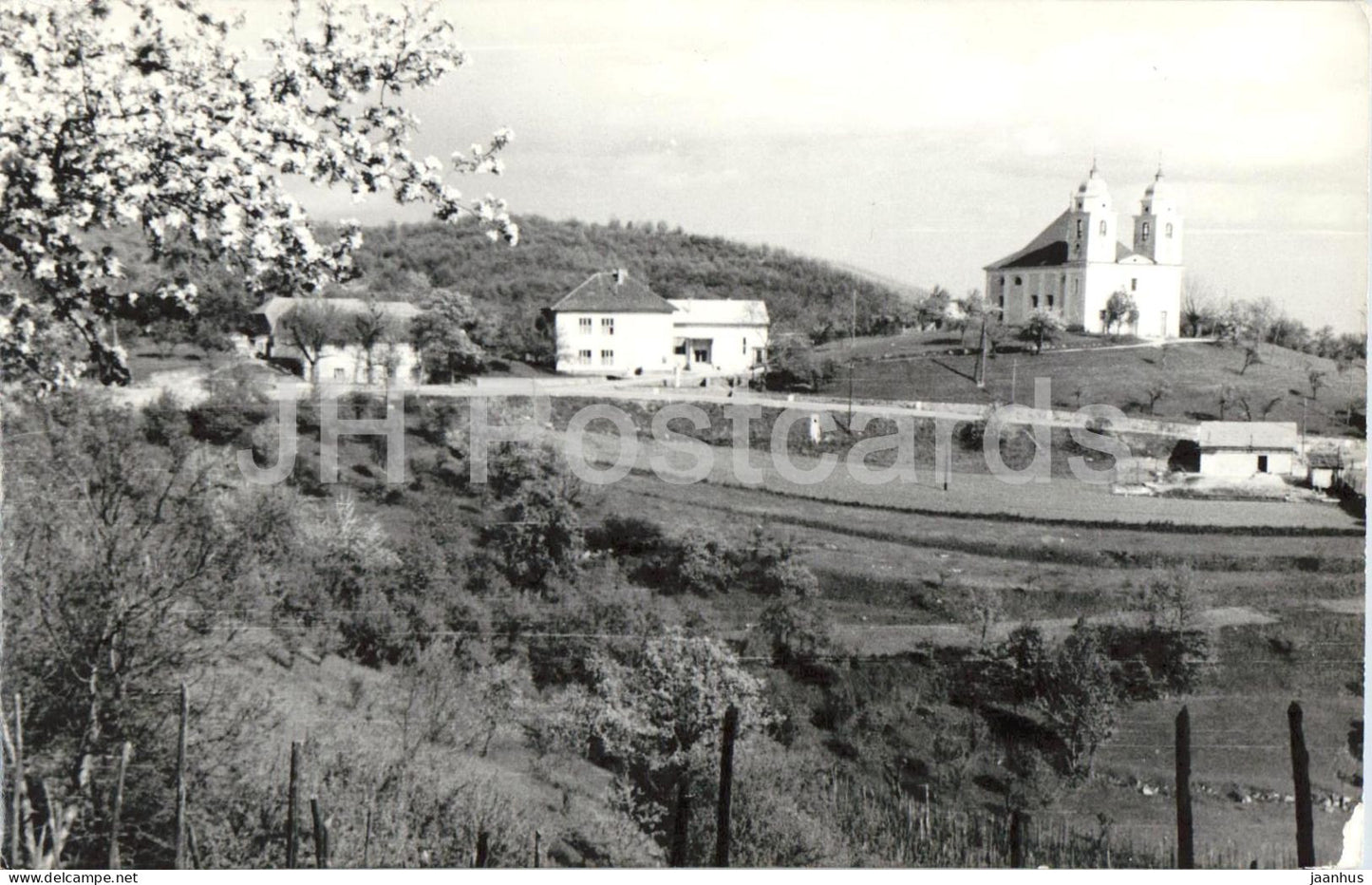Suhor pri Metliki - Suhor near Metlika - village - church - old postcard - 1966 - Slovenia Yugoslavia - used - JH Postcards
