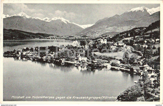 Millstatt am Millstattersee gegen die Kreuzeckgruppe - 12298 - old postcard - 1931 - Austria - unused - JH Postcards