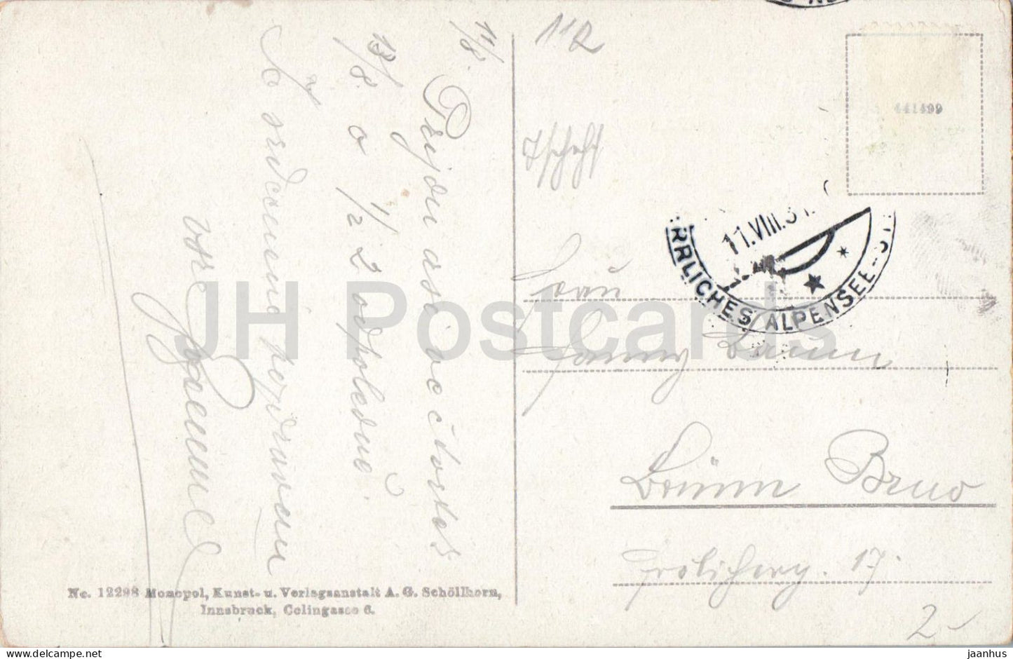 Millstatt am Millstattersee gegen die Kreuzeckgruppe - 12298 - old postcard - 1931 - Austria - unused