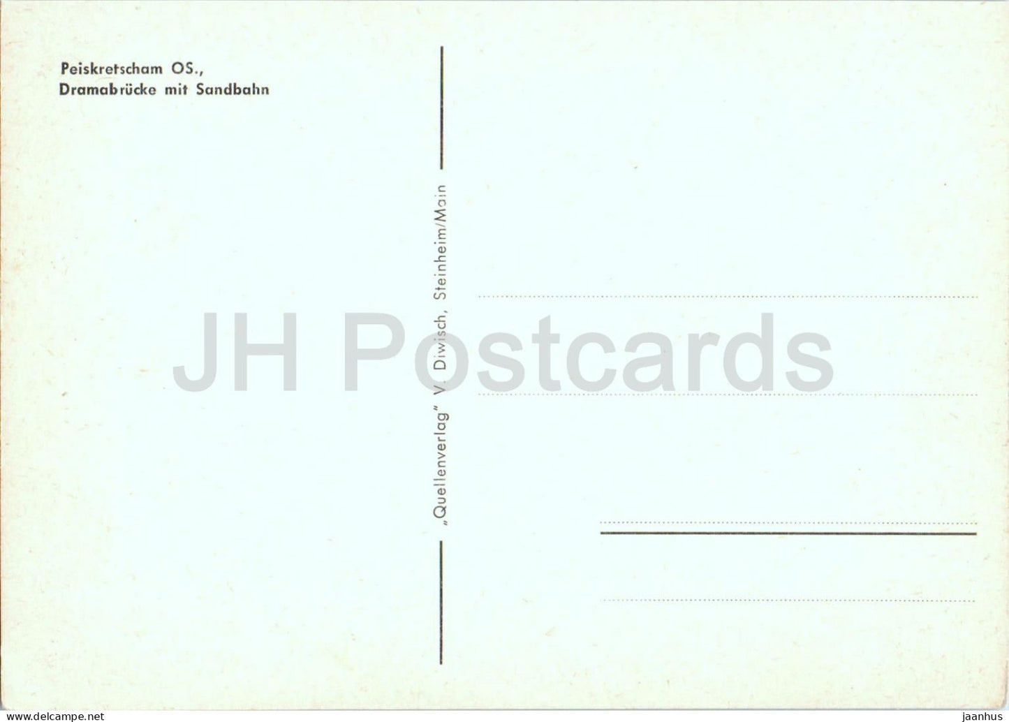 Peiskretscham OS. - Pyskowice - Dramabrucke mit Sandbahn - train - Schlesien - Silesia - old postcard - Poland - unused