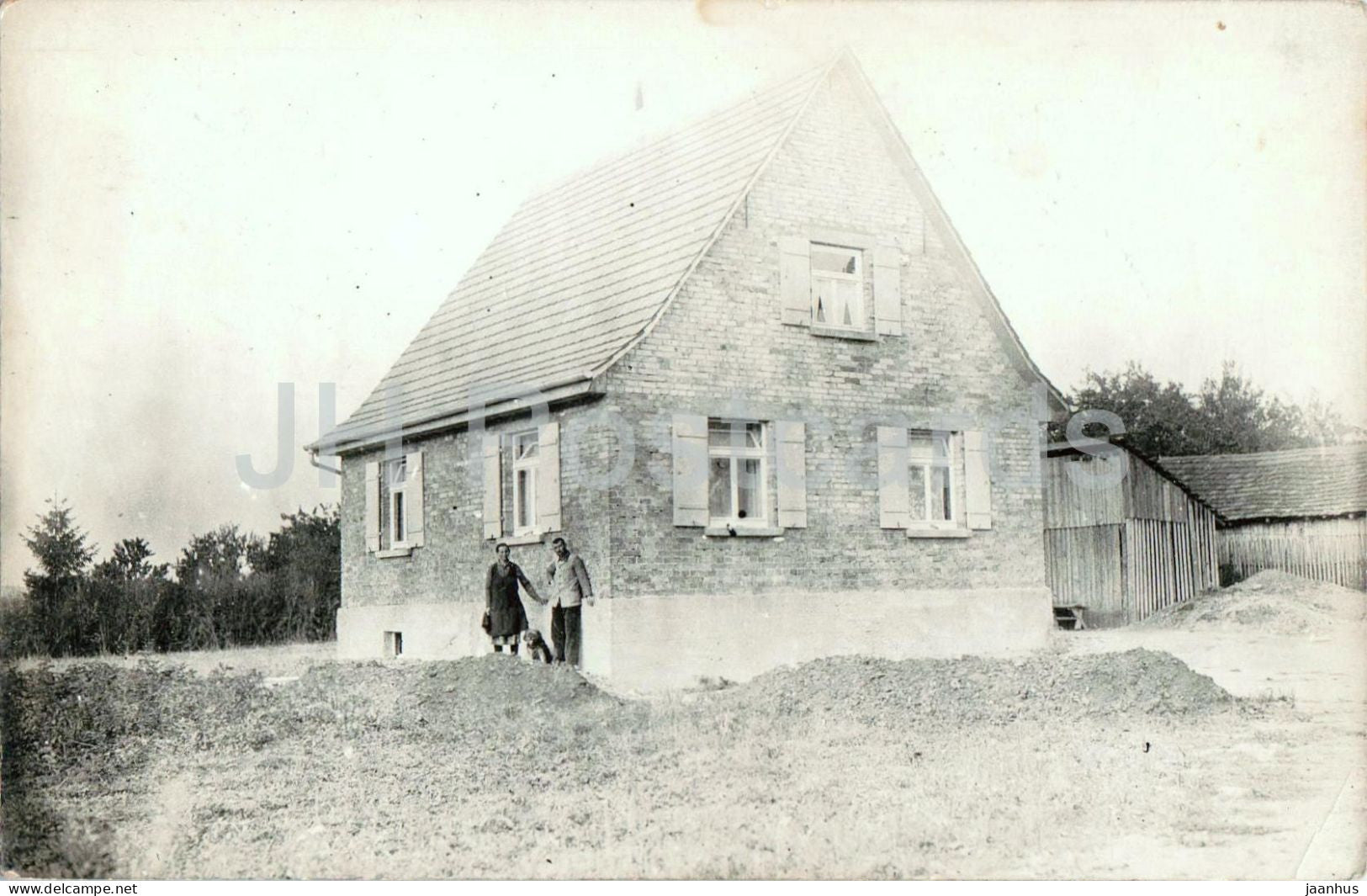 Ennetach - Haus im Dorf - House in village - photo - old postcard - 1930s - Germany - unused - JH Postcards