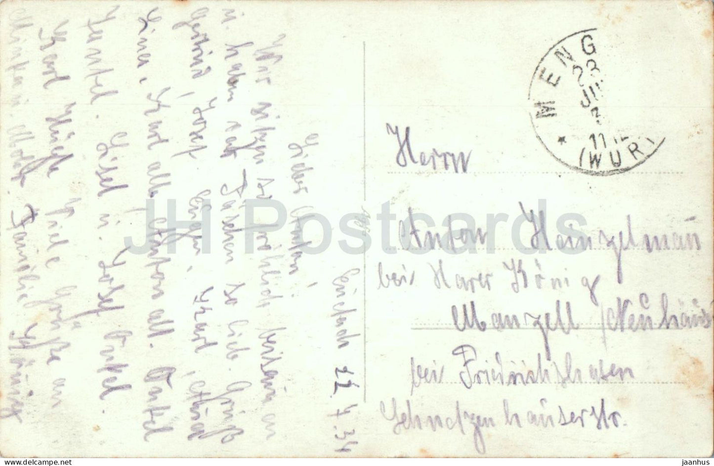 Ennetach - Haus im Dorf - House in village - photo - old postcard - 1930s - Germany - unused