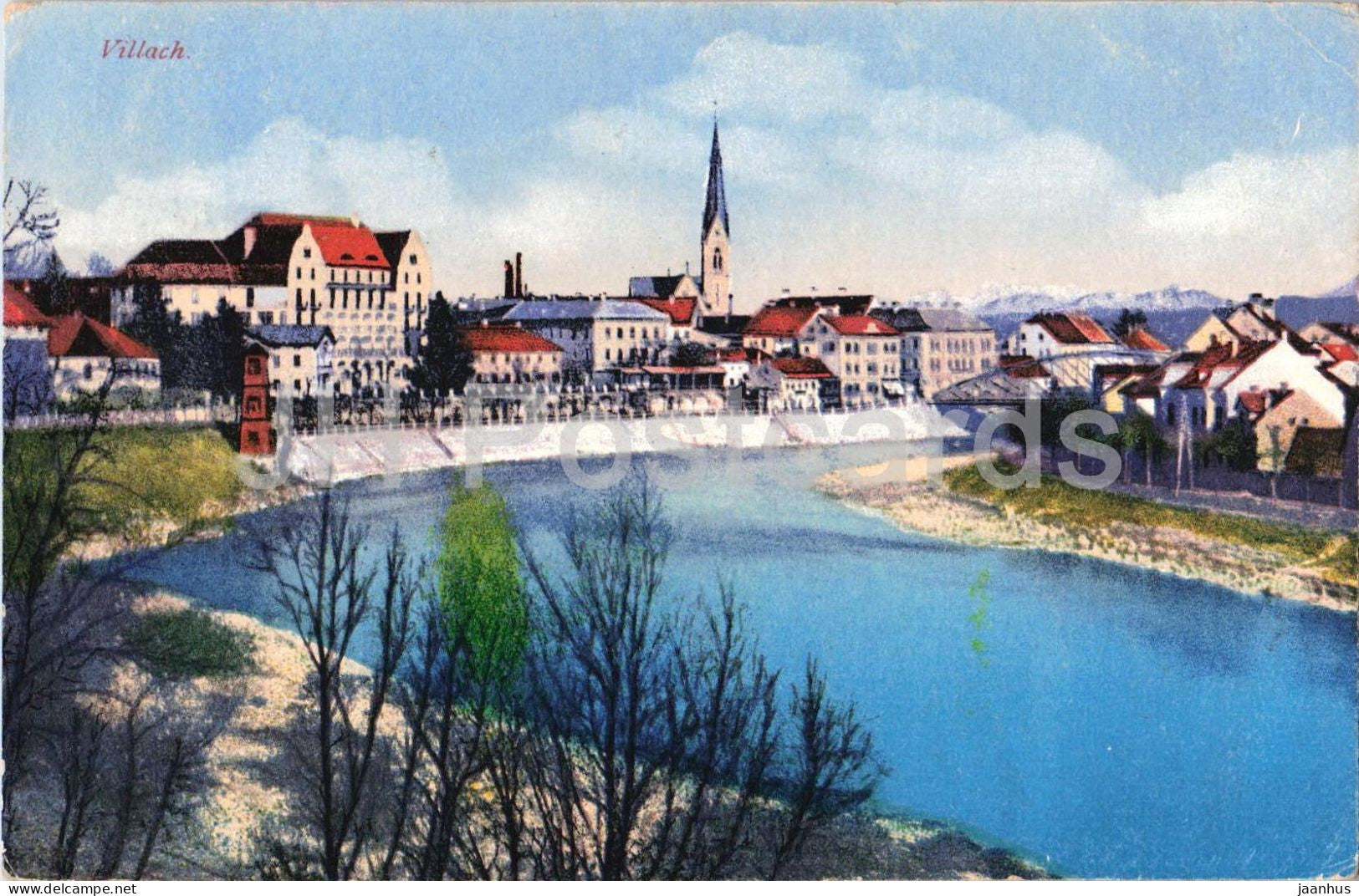 Villach - Feldpost - military mail - Elektro Lehr Ersatz Batallion - No. 2266 - old postcard - 1918 - Austria - used - JH Postcards