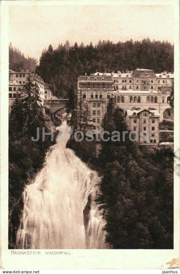 Bad Gastein - Wasserfall - waterfall - mountain spa - 10 - old postcard - Austria - used - JH Postcards