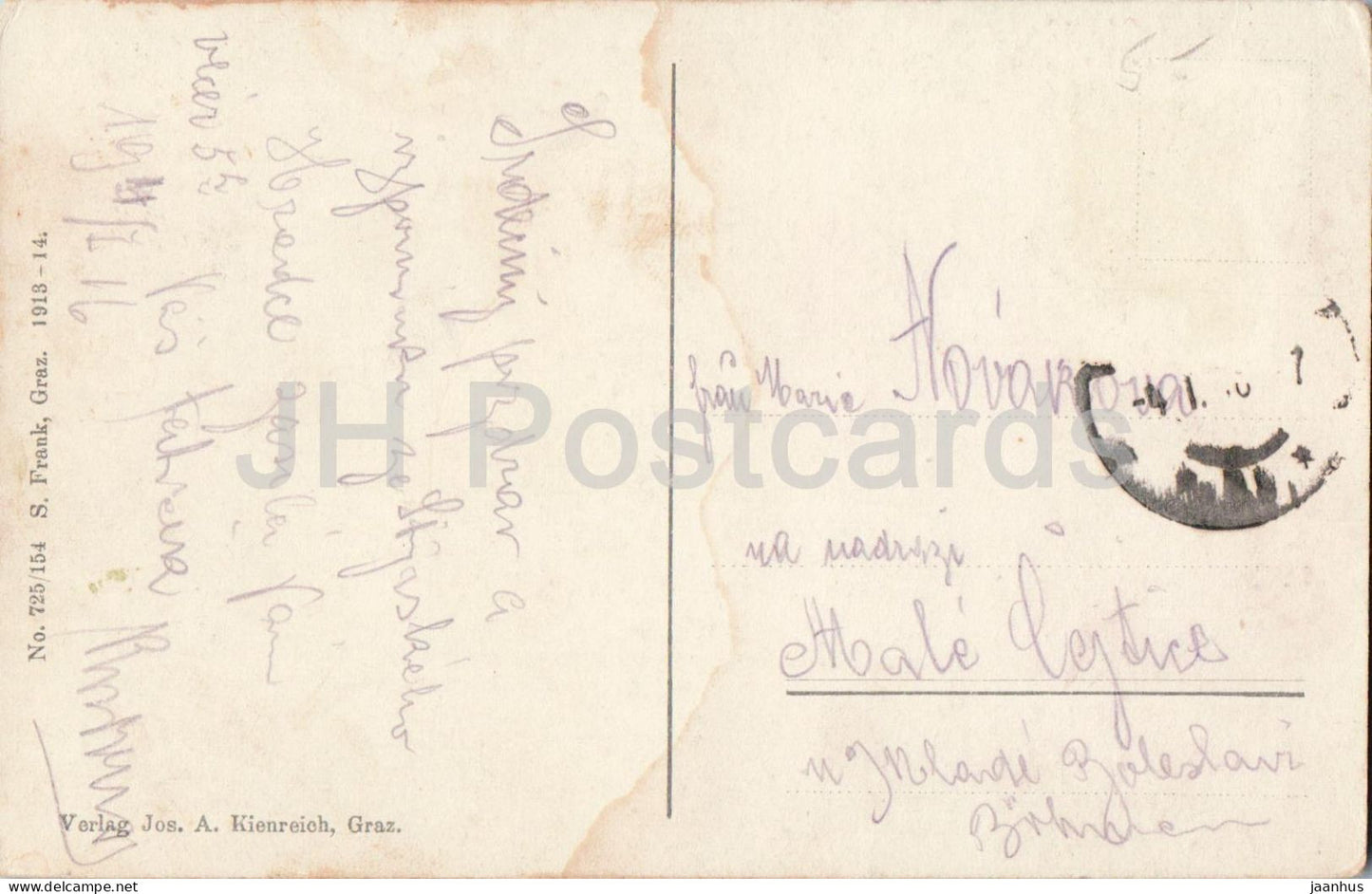 Graz v. d. Schlossberg Terrasse - No. 725/154 - old postcard - 1914 - Austria - used