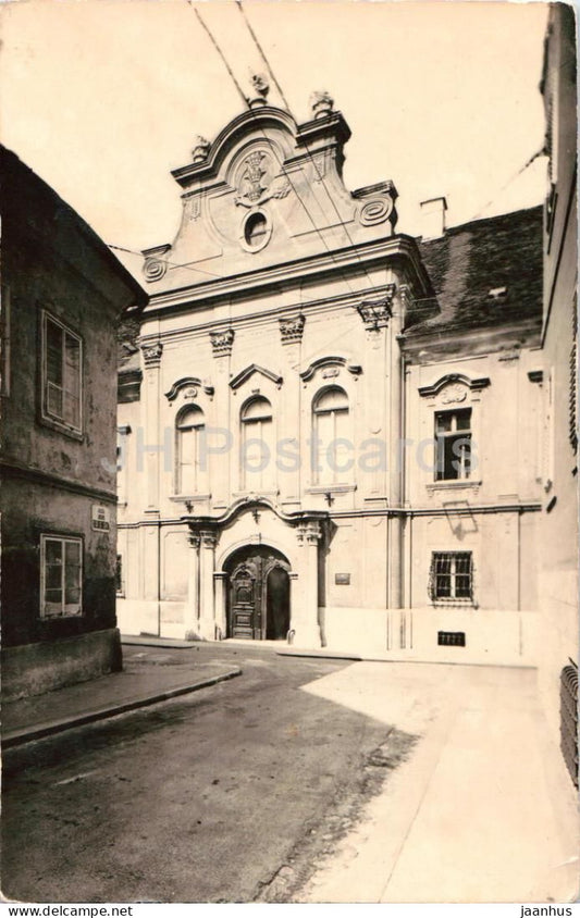 Zagreb - Old Town - Rauch Palace - Stari grad - Rauchova palaca - old postcard - 1953 - Croatia Yugoslavia - used - JH Postcards