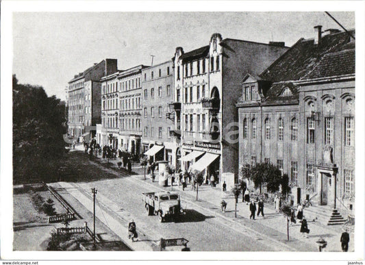 Tarnowitz OS. - Tarnowskie Gory - Bahnhofstrasse - car - truck - Schlesien - Silesia - old postcard - Poland - unused - JH Postcards