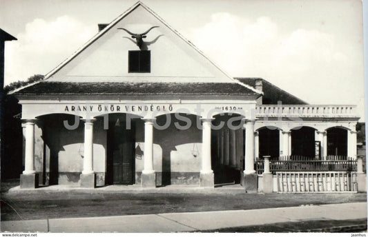 Mosonmagyarovar - Arany Okor vendeglo - Golden Ox Inn - restaurant - Hungary - unused - JH Postcards