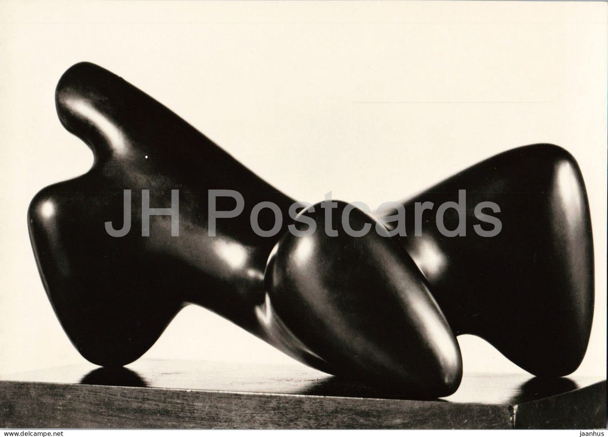 sculpture by Karl Hartung - Reclining Figure - Liegender - bronze - German art - Germany - unused - JH Postcards