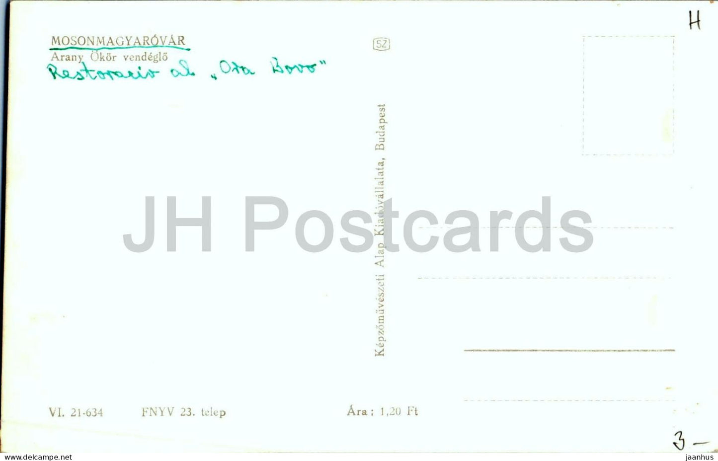 Mosonmagyarovar – Arany Okor vendeglo – Golden Ox Inn – Restaurant – Ungarn – unbenutzt