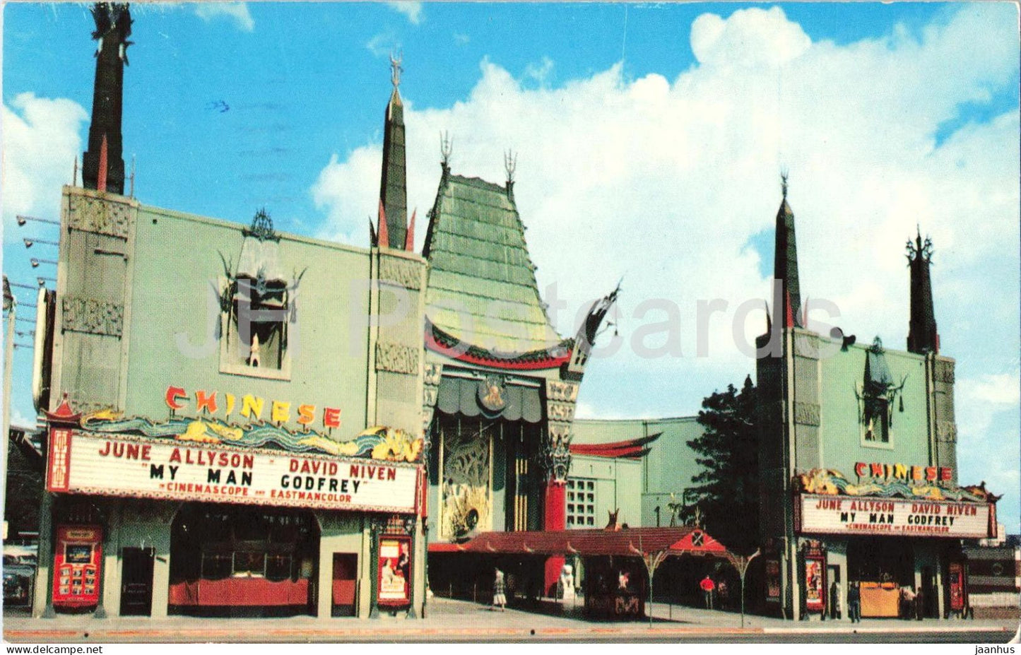 Hollywood - California - Grauman's Chinese Theatre - cinema - movie premiere - 1960 - USA - used - JH Postcards