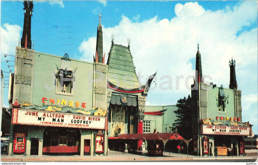 Hollywood - California - Grauman's Chinese Theatre - cinema - movie premiere - 1960 - USA - used - JH Postcards
