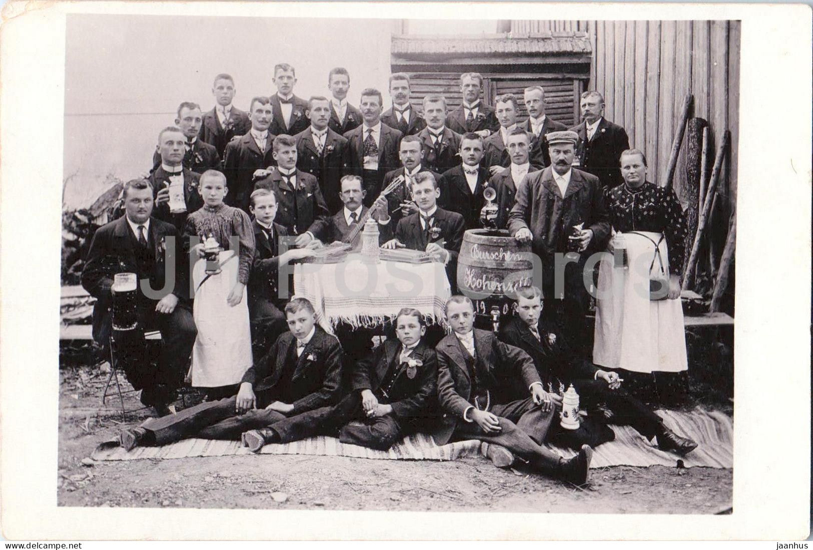Hohenzell - Burschenverein - Burschen - 267 - photo - old postcard - 1907 - Austria - unused - JH Postcards