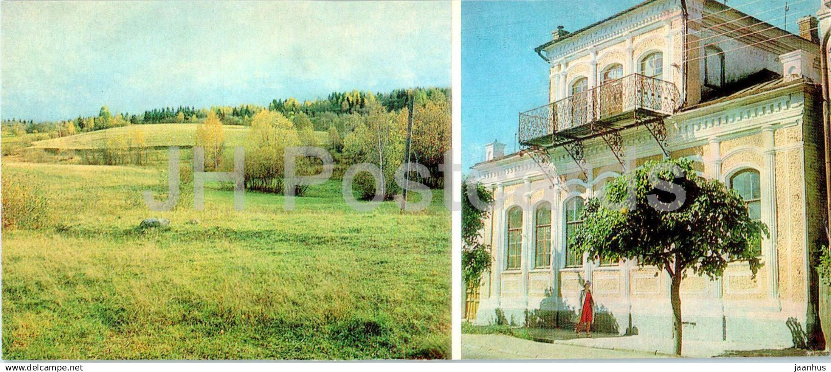 Pushkin places of the Upper Volga river - Bernovo village - Filippovs house - 1983 - Russia USSR - unused - JH Postcards