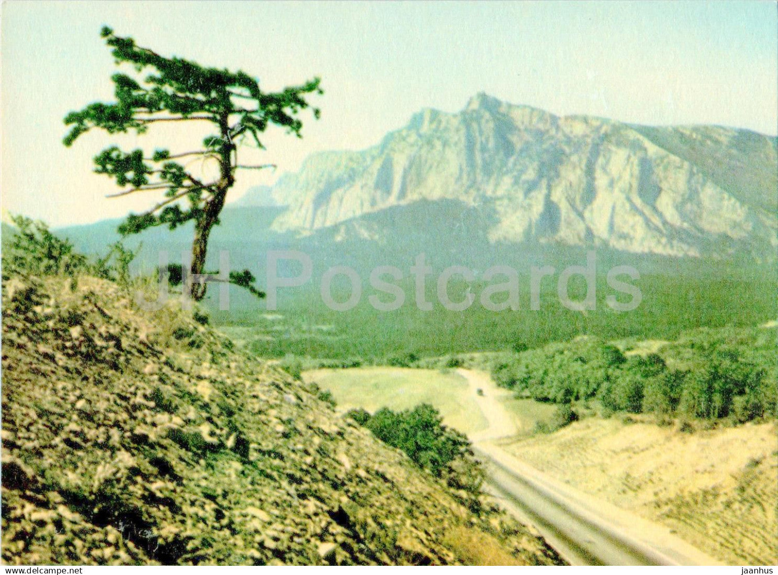 Alupka - View at Ai Petri mountain - Crimea - 1968 - Ukraine USSR - unused - JH Postcards