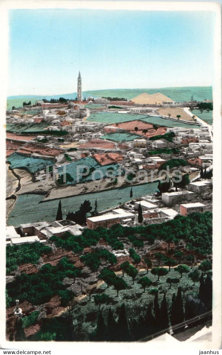 Jerusalem Mount of Olives - city view - Holy Land - 2 - Jordan - old postcard - Israel - used - JH Postcards