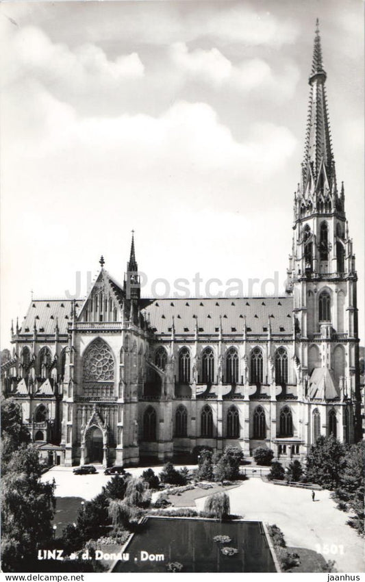 Linz a d Donau - Dom - cathedral - old postcard - Austria - unused - JH Postcards