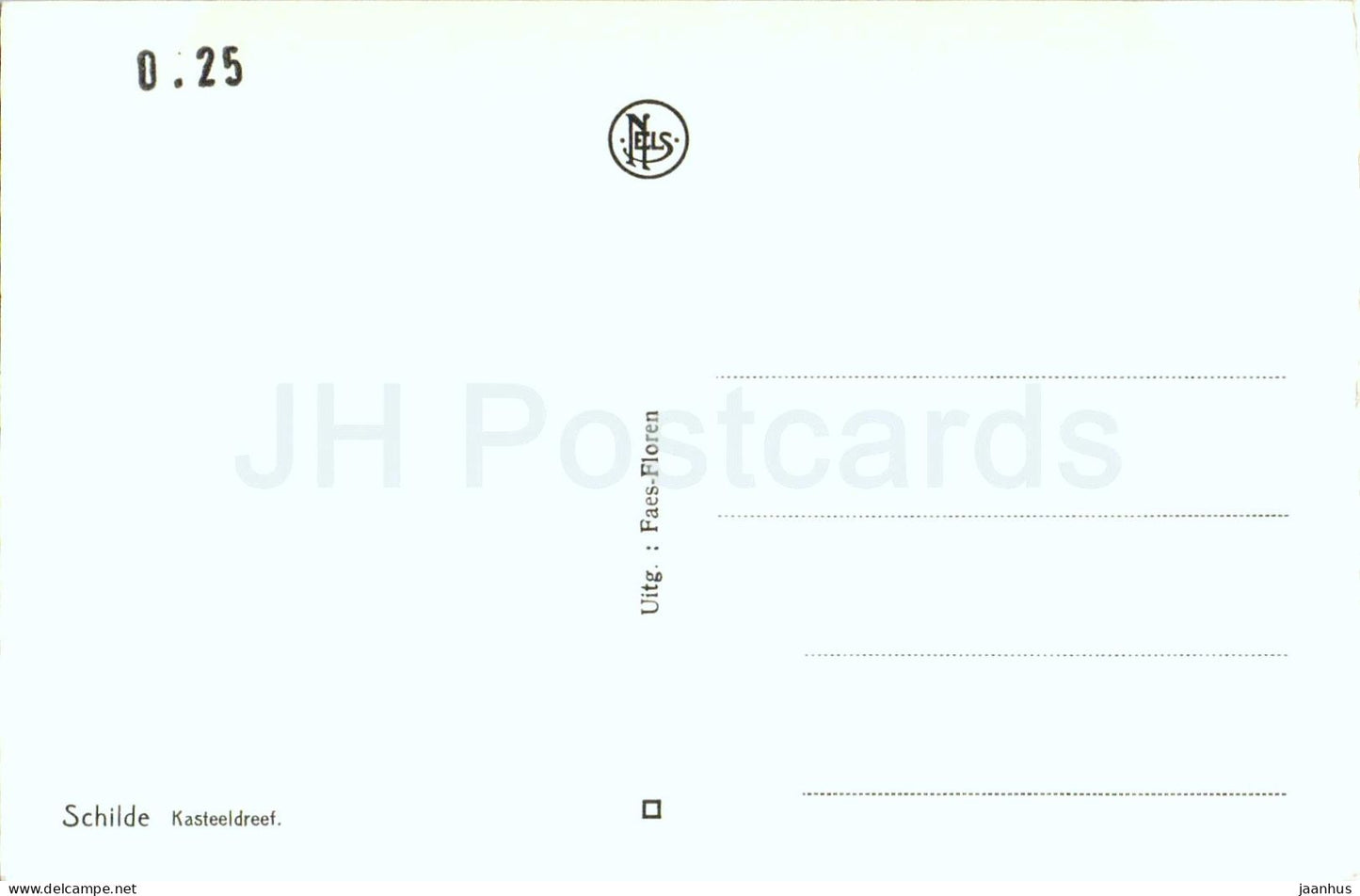 Schilde - Kasteeldreef - Castle Avenue - old postcard - Belgium - used