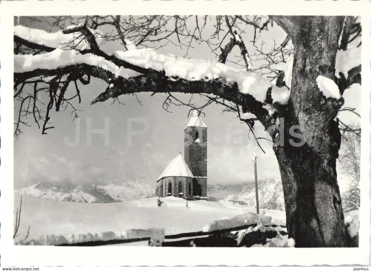 Avelengo presso Merano - Chiesa - Hafling bei Meran - Alps - mountains - church - 31087 - old postcard - Italy - unused - JH Postcards