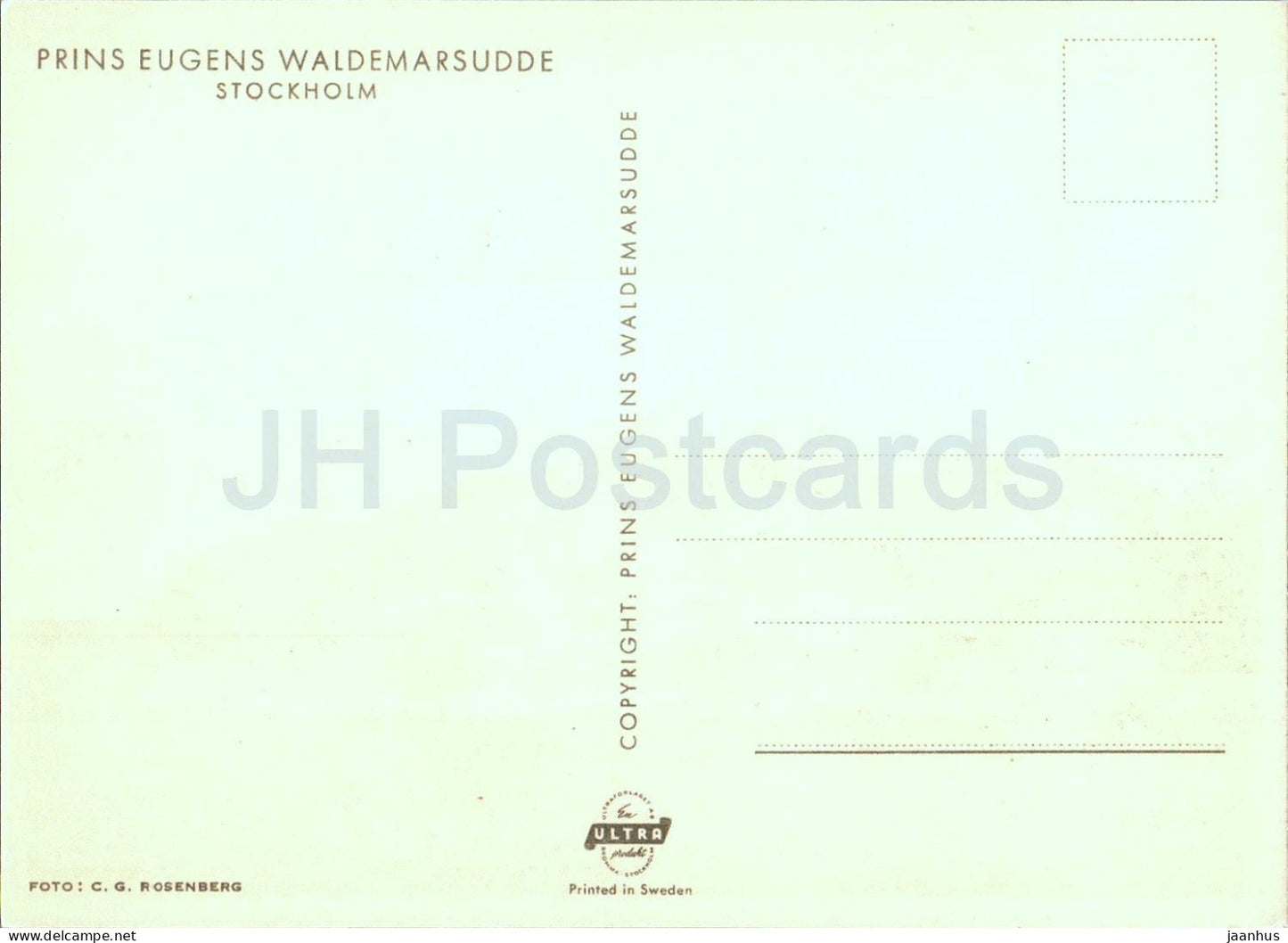 Stockholm - Prins Eugens Waldemarsudde - Suède - inutilisé 