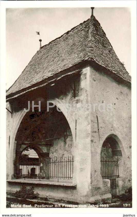 Maria Saal - Pestkreuz mit Fresken vom Jahre 1623 - No. 1311 - old postcard - 1932 - Austria - unused - JH Postcards
