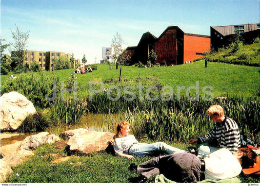 Trier - Grunanlagen auf dem Campus - green spaces on campus - students - University - Germany - unused - JH Postcards