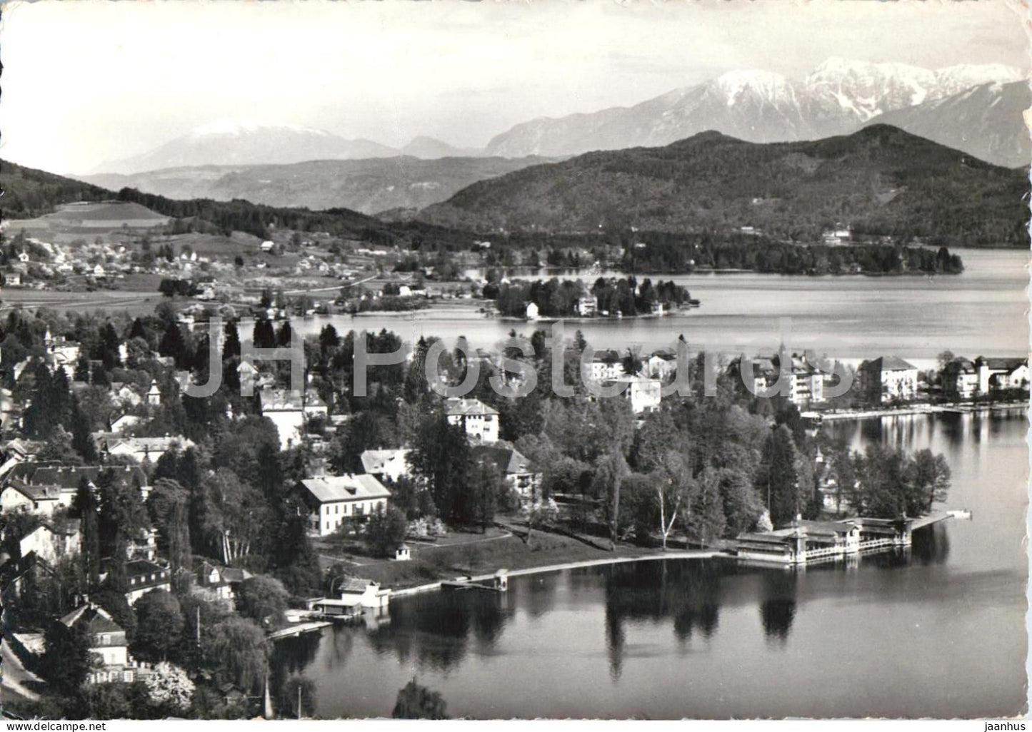 Kurort Portschach am Worthersee - lake - town - panorama - resort - 8768 - old postcard - Austria - unused - JH Postcards
