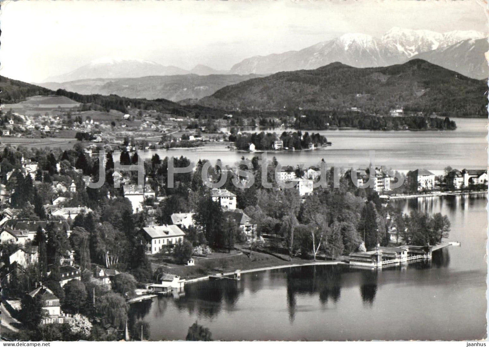 Kurort Portschach am Worthersee - lake - town - panorama - resort - 8768 - old postcard - Austria - unused - JH Postcards