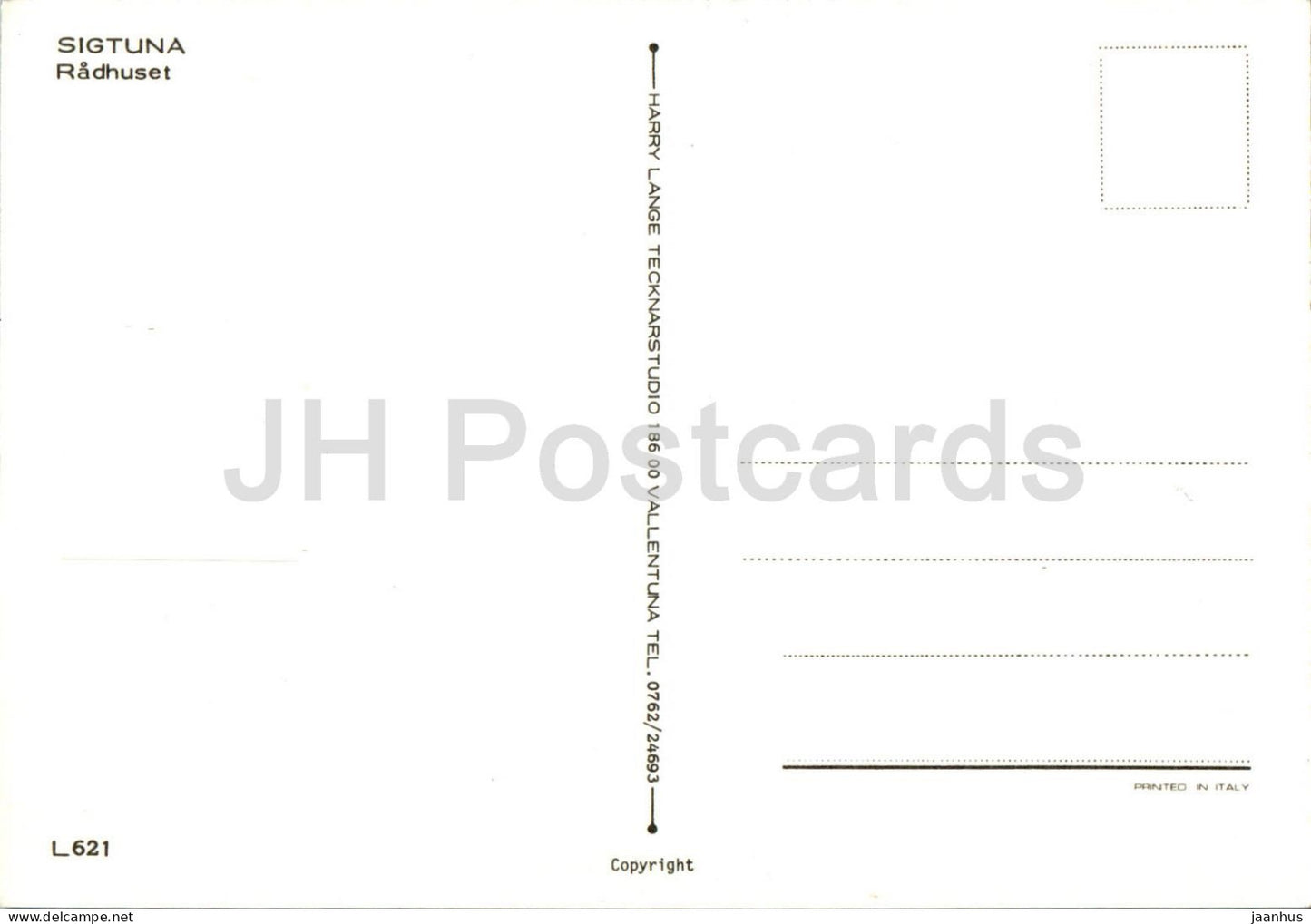 Sigtuna - Radhuset - Hôtel de ville - 621 - Suède - inutilisé 