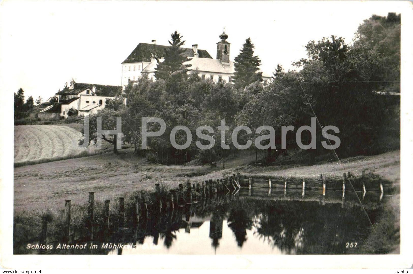 Schloss Altenhof im Muhlkreis - castle - 257 - old postcard - 1933 - Austria - used - JH Postcards