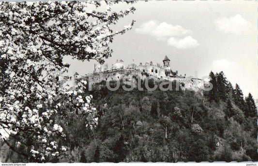 Ruine Landskron bei Villach - castle ruins - hilltop - historic monument - old postcard - Austria - unused - JH Postcards