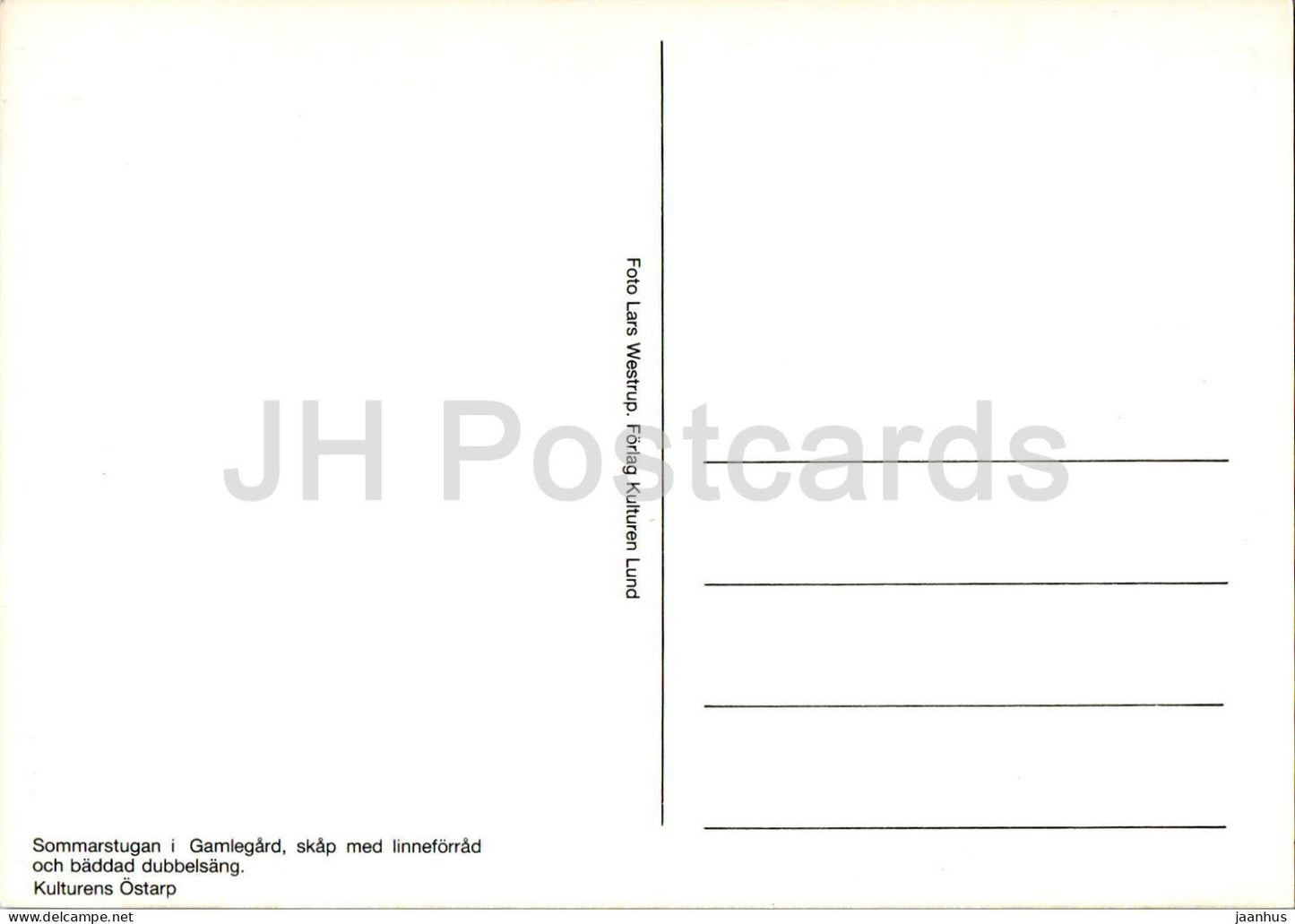 Sommarstugan i Gamlegard - Kulturens Ostarp - The summer cottage in Gamlegard - Sweden - unused