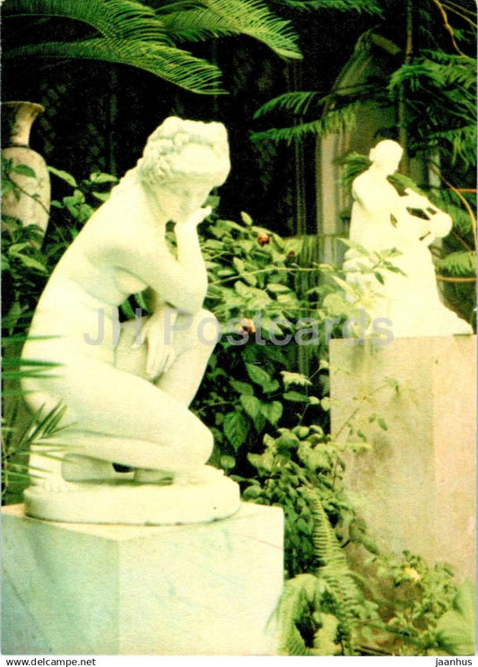 Alupka - In the winter garden of the palace museum - Crimea - 1968 - Ukraine USSR - unused - JH Postcards