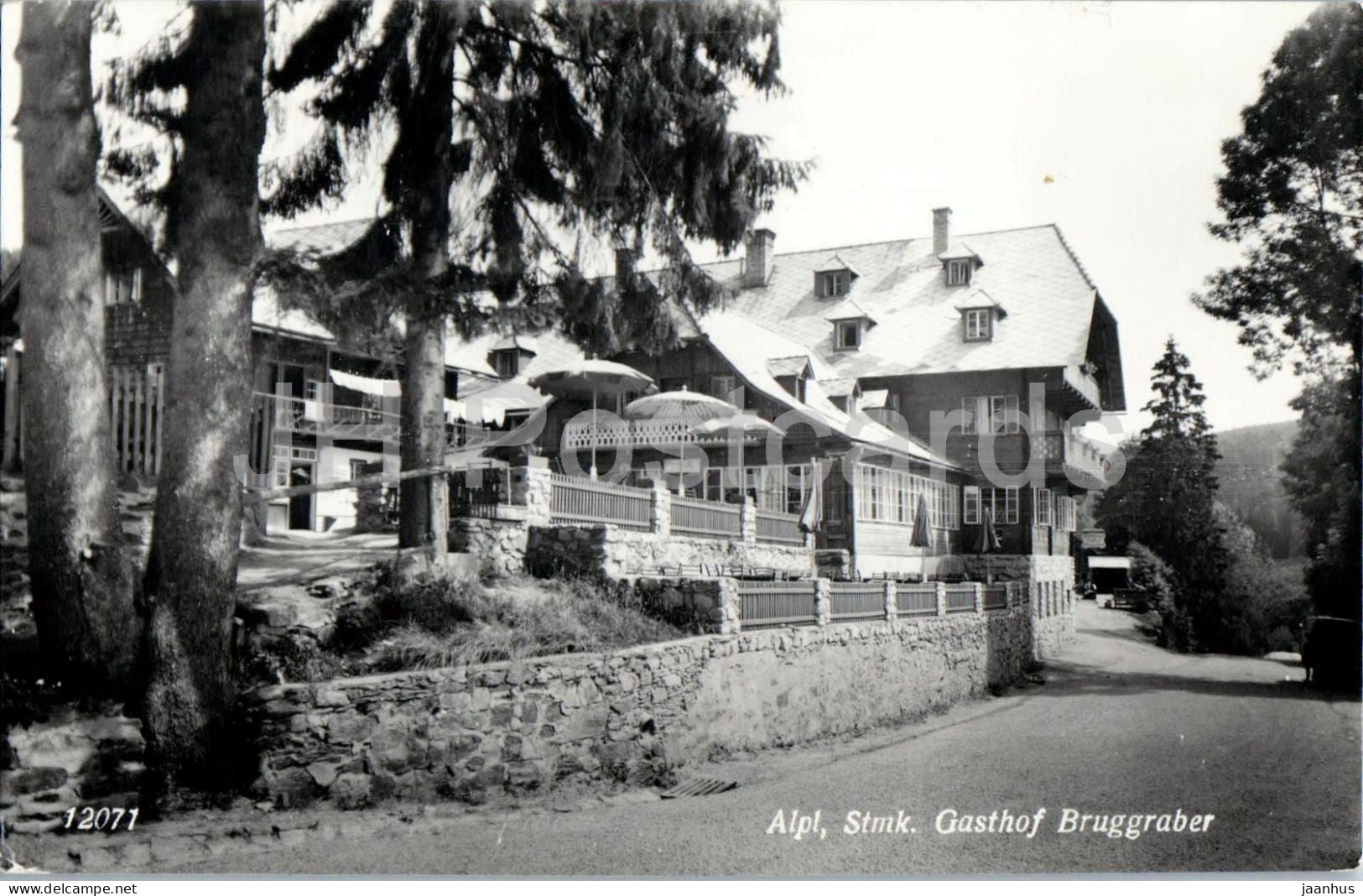 Alpl - Stmk. - Gasthof Bruggraber - inn - hotel - village - 12071 - old postcard - Austria - unused - JH Postcards